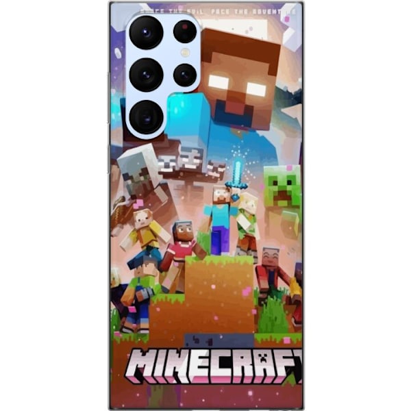 Samsung Galaxy S22 Ultra 5G Gennemsigtig cover Minecraft