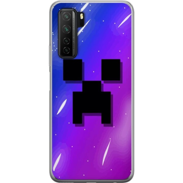 Huawei P40 lite 5G Genomskinligt Skal Minecraft