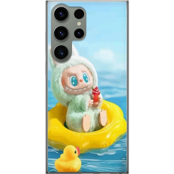 Samsung Galaxy S23 Ultra Läpinäkyvä kuori Labubu Stripe Att