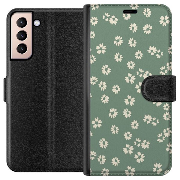 Samsung Galaxy S21 Lompakkokotelo Kukkaisunelma - Värikäs Ku