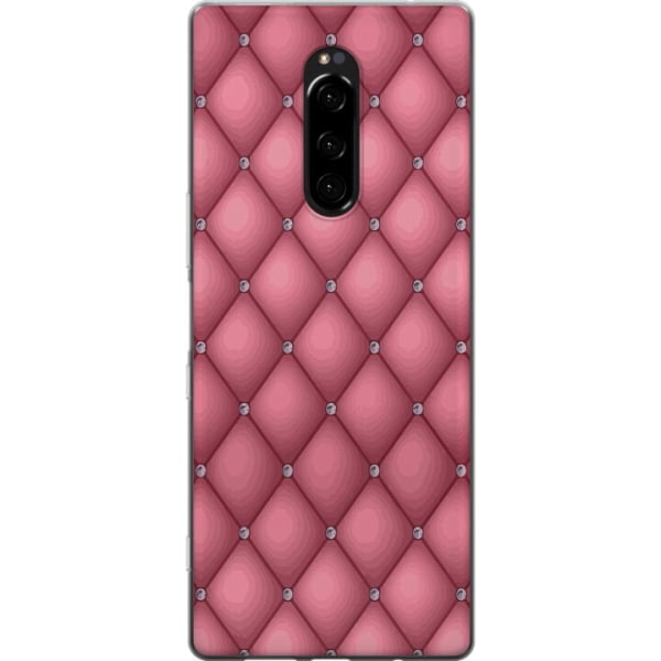 Sony Xperia 1 Läpinäkyvä kuori Uniikki Vaaleanpunainen Kuos
