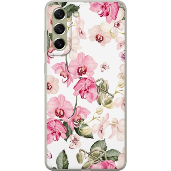 Samsung Galaxy S21 FE 5G Gennemsigtig cover Blomster