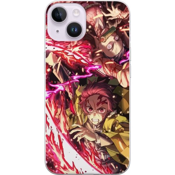 Kompatibelt Mobildeksel til Apple iPhone 14 Demon Slayer