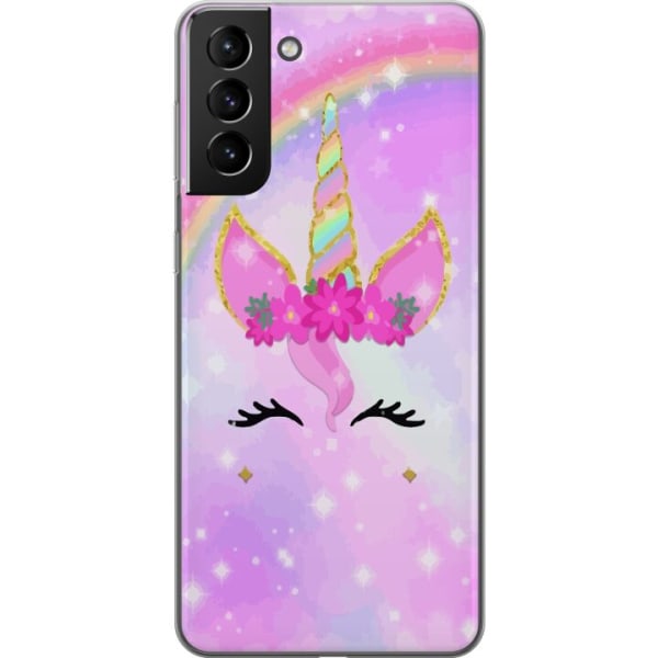 Samsung Galaxy S21+ 5G Genomskinligt Skal Unicorn Face