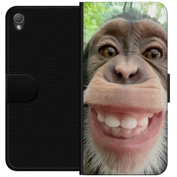 Sony Xperia Z3 Tegnebogsetui Chimp Selfie Rolig Grafisk Design Abe Dyremotiv Trendy Sjovt Motiv Populært Urban Kunst Stil