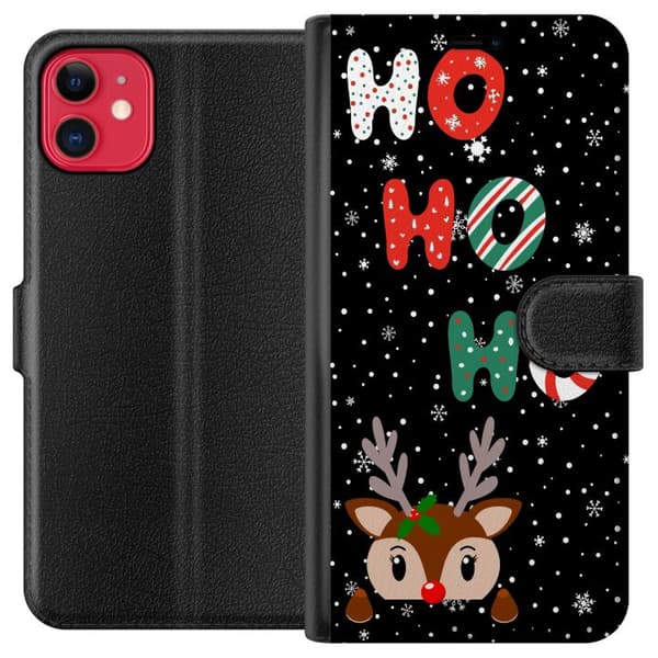 Kompatibel Tegnebogsetui til Apple iPhone 11 HO HO HO