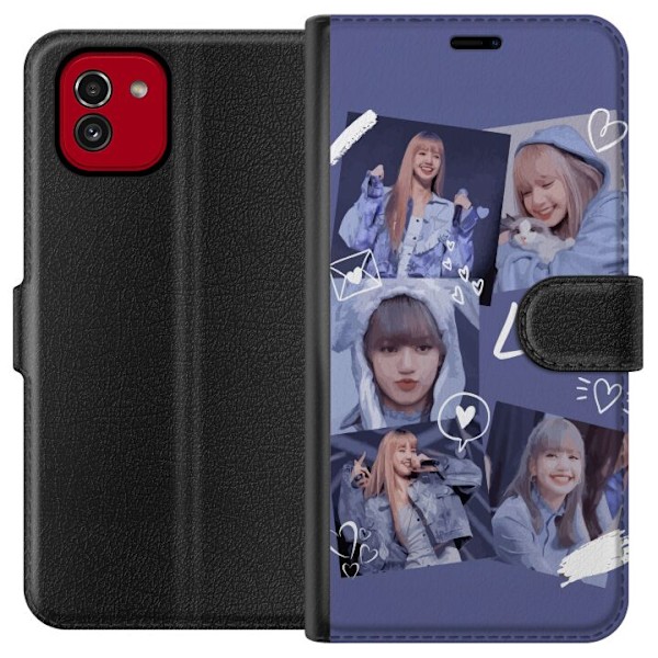 Samsung Galaxy A03 Lompakkokotelo Lisa Blackpink – Aesthetic K-pop Queen