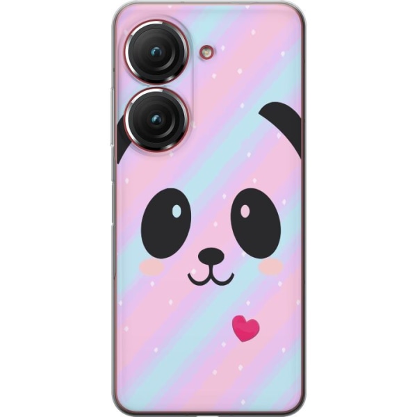Asus Zenfone 9 Gennemsigtig cover Regnbue Panda