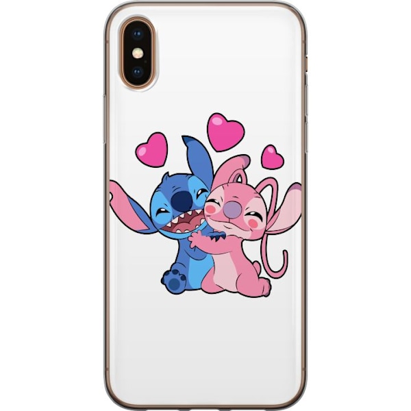 Apple iPhone XS Max Läpinäkyvä kuori Lilo & Stitch