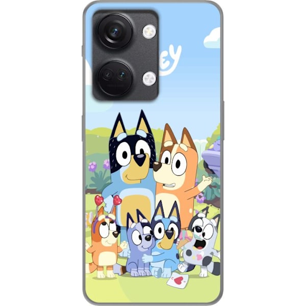 OnePlus Nord 3 Genomskinligt Skal Bluey mobilskal med hela familjen i färgglad design