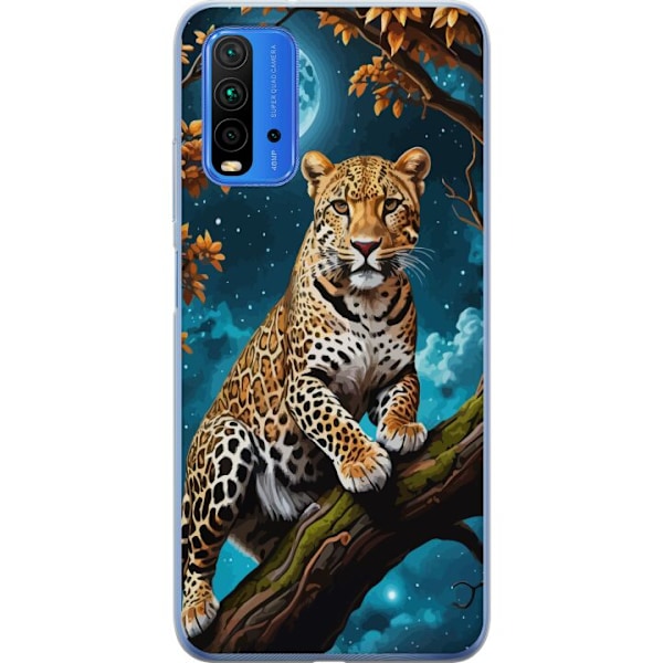 Xiaomi Redmi 9T Gennemsigtig cover Leopard