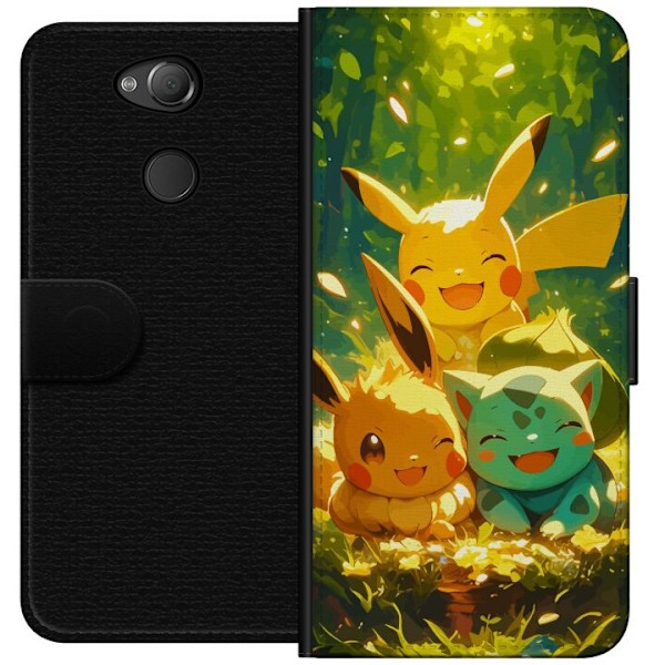 Sony Xperia XA2 Tegnebogsetui Pixelmonster spillestil - farver