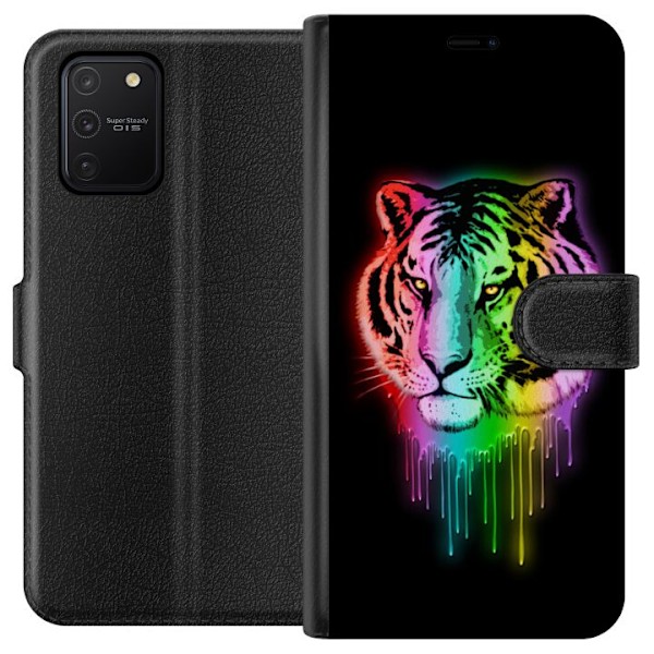Samsung Galaxy S10 Lite Tegnebogsetui Tiger