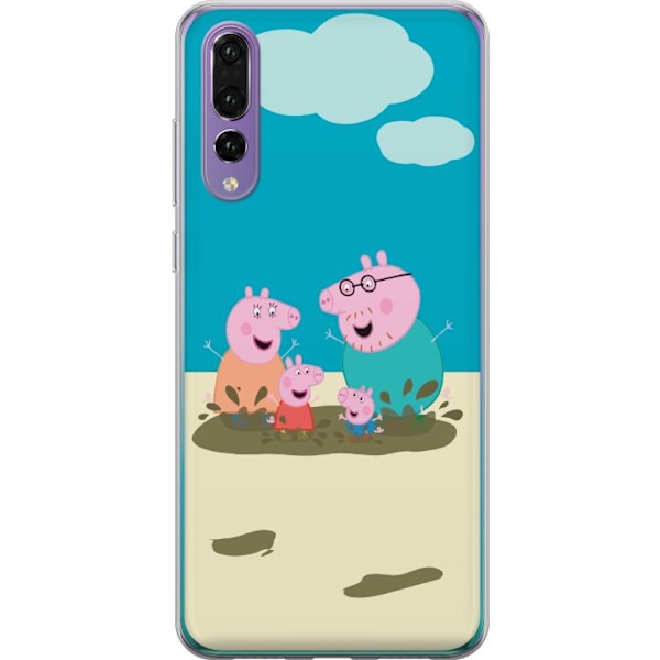 Huawei P20 Pro Gjennomsiktig deksel Greta Gris Familien Georg