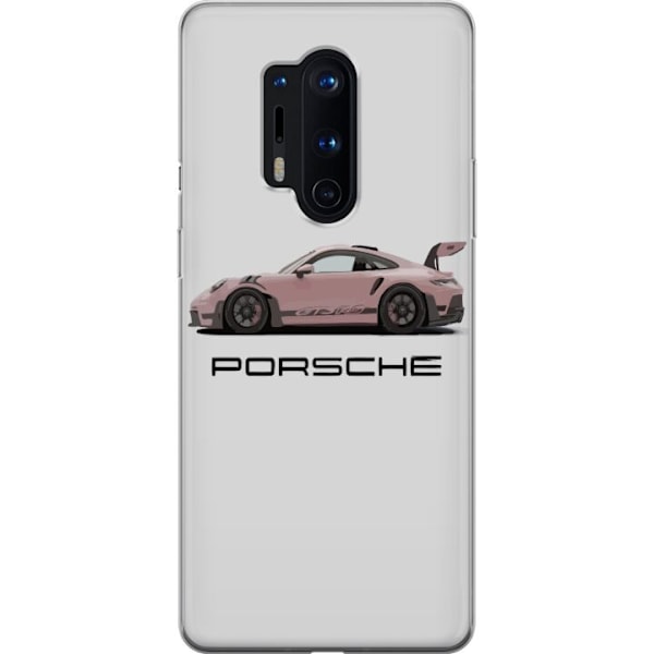 OnePlus 8 Pro Gjennomsiktig deksel Porsche 911 Pink