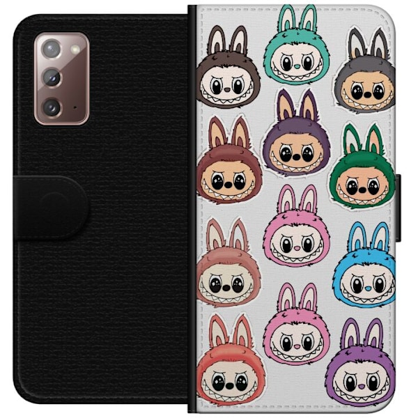 Samsung Galaxy Note20 Tegnebogsetui Labubu Macaron Monster - N
