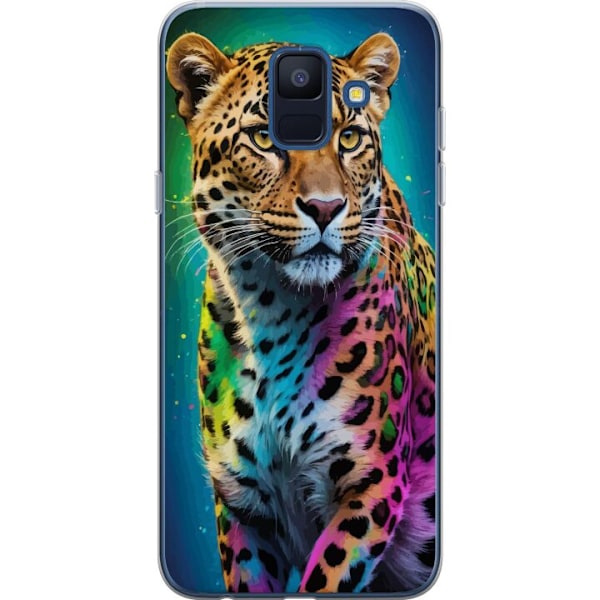 Samsung Galaxy A6 (2018) Genomskinligt Skal Leopard