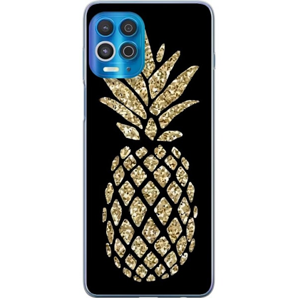 Motorola Edge S Läpinäkyvä kuori Ananas