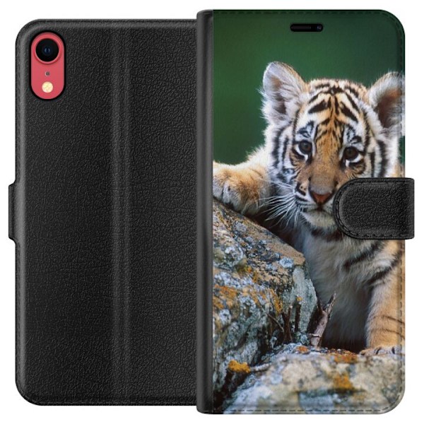 Apple iPhone XR Tegnebogsetui Tiger
