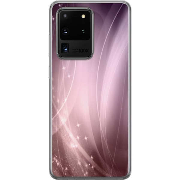Samsung Galaxy S20 Ultra Läpinäkyvä kuori Vaaleanpunainen