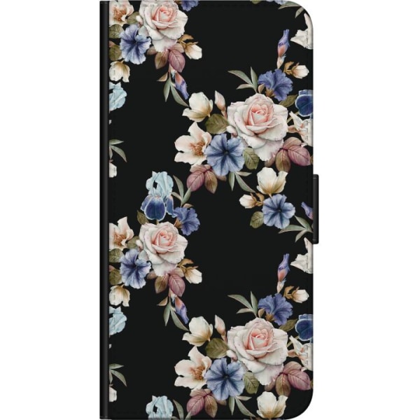 Huawei P40 Tegnebogsetui Blomstret