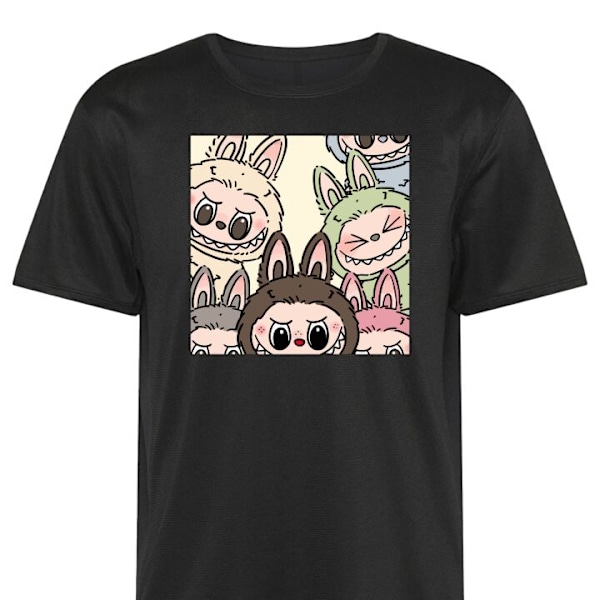 Trenings T-skjorte | Sport T-skjorte for Voksen Labubu Pastel Stor