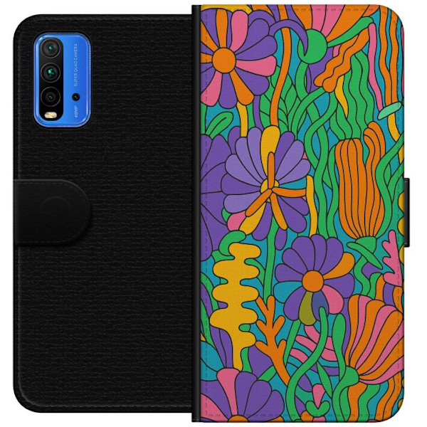 Xiaomi Redmi Note 9 4G Lompakkokotelo Värien räjähdys