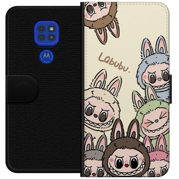 Motorola Moto G9 Play Tegnebogsetui Labubu Pastel Collection