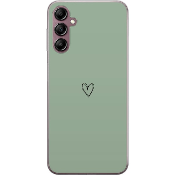 Samsung Galaxy A14 5G Läpinäkyvä kuori Sydän