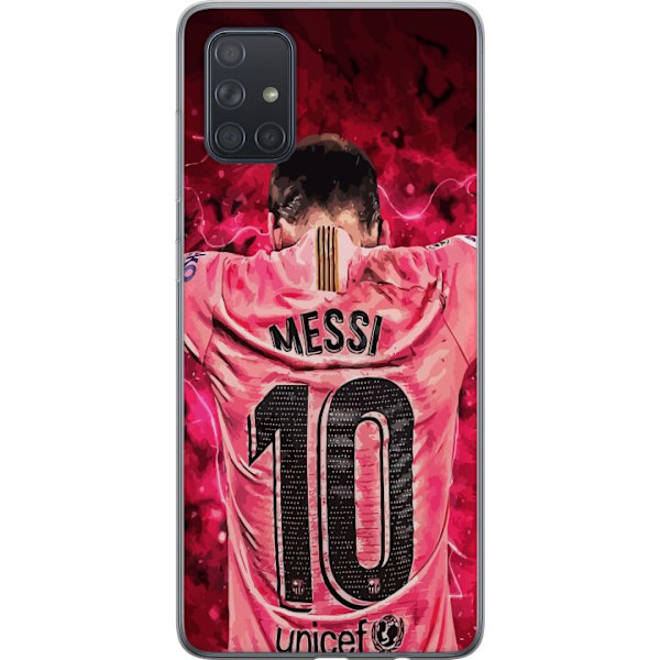 Samsung Galaxy A71 Läpinäkyvä kuori Messi Jalkapallo Barcelona Argentiina Motivoiva Legendaarinen Pelaaja FC Barcelona Numero 10 Urheilu Jalkapallo