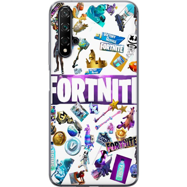 Huawei nova 5T Läpinäkyvä kuori Fortnite