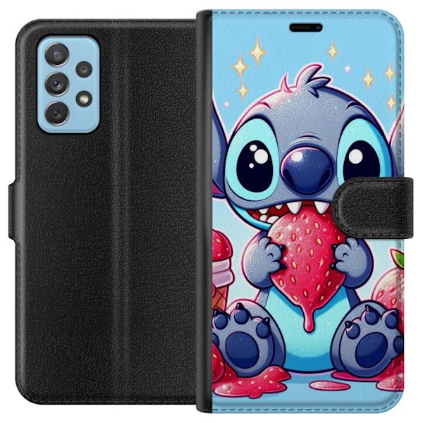 Samsung Galaxy A72 5G Tegnebogsetui Strawberry Stitch