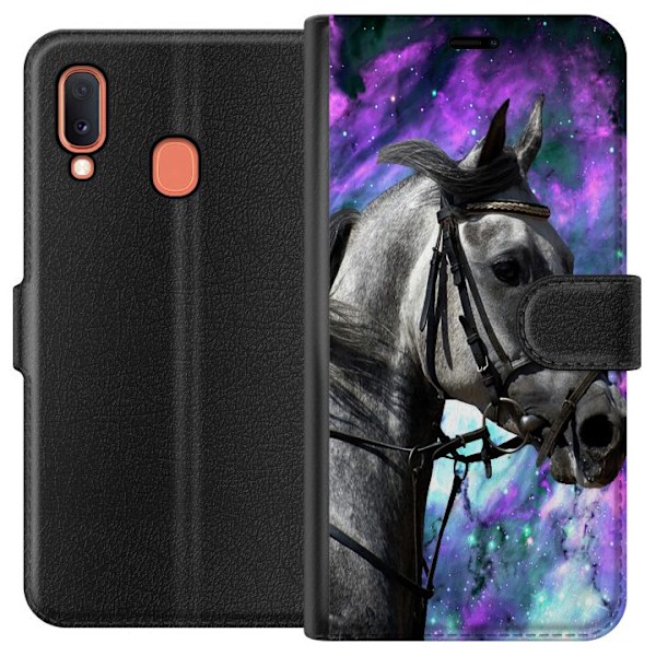 Samsung Galaxy A20e Tegnebogsetui Hest