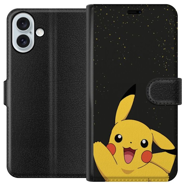 Apple iPhone 16 Plus Tegnebogsetui Pikachu