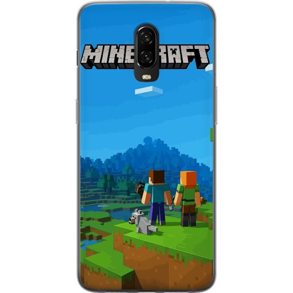 OnePlus 6T Genomskinligt Skal Minecraft Key Art