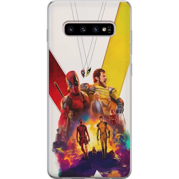 Samsung Galaxy S10+ Gennemsigtig cover Wolverine Deadpool