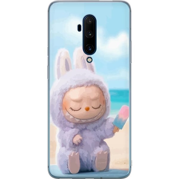 OnePlus 7T Pro Läpinäkyvä kuori Labubu Vaaleanpunainen Tunnelma