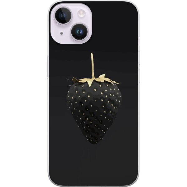 Apple iPhone 14 Gennemsigtig cover Luksus Jordbær