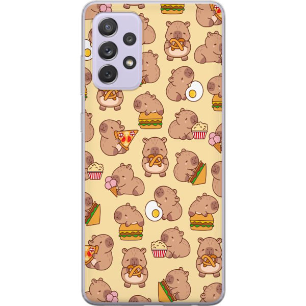 Samsung Galaxy A52s 5G Genomskinligt Skal Kawaii capybara mobilskal med flera söta figurer