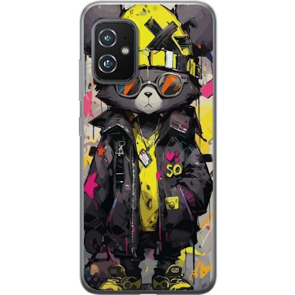 Asus Zenfone 8 Gennemsigtig cover Sjovt Bjørn