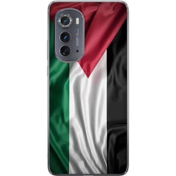 Motorola Edge (2022) Genomskinligt Skal Palestinaflaggan – i