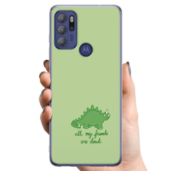 Motorola Moto G60S TPU Mobilskal Dinosaurier