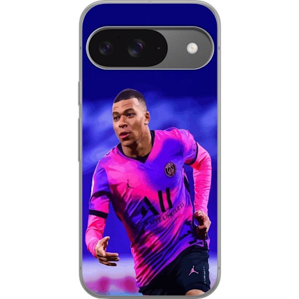 Google Pixel 9 Pro Läpinäkyvä kuori Kylian Mbappé