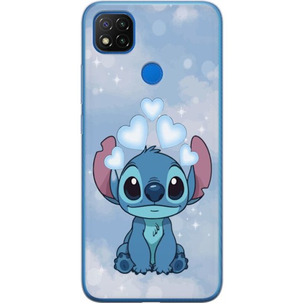 Xiaomi Redmi 9C Läpinäkyvä kuori Stitch Hyppäävä Ilo - H