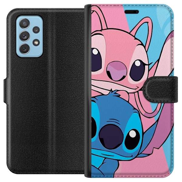 Samsung Galaxy A72 5G Lompakkokotelo Stitch & Angel