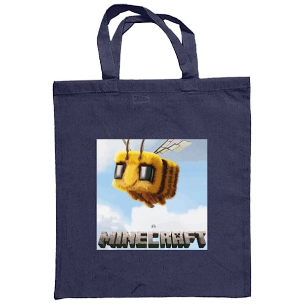 Tygpåse | Hållbar Shoppingväska i Tyg A Minecraft Movie Marinblå one size