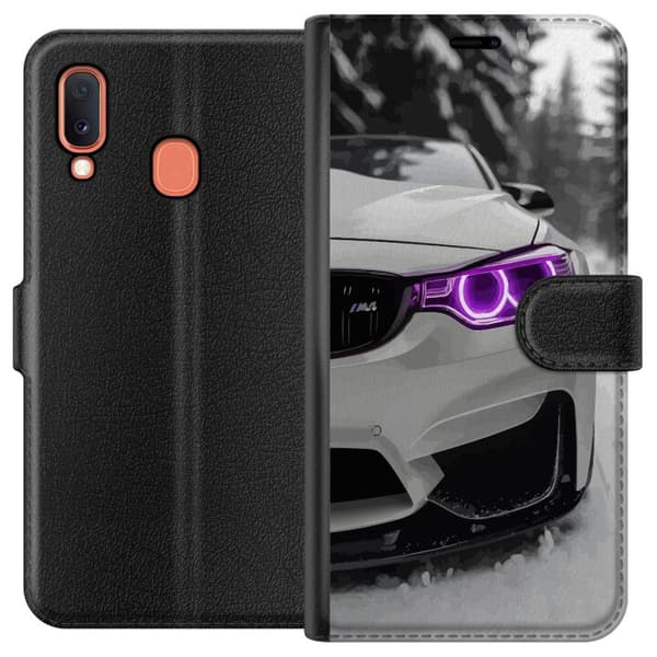 Kompatibelt Plånboksfodral till Samsung Galaxy A20e BMW