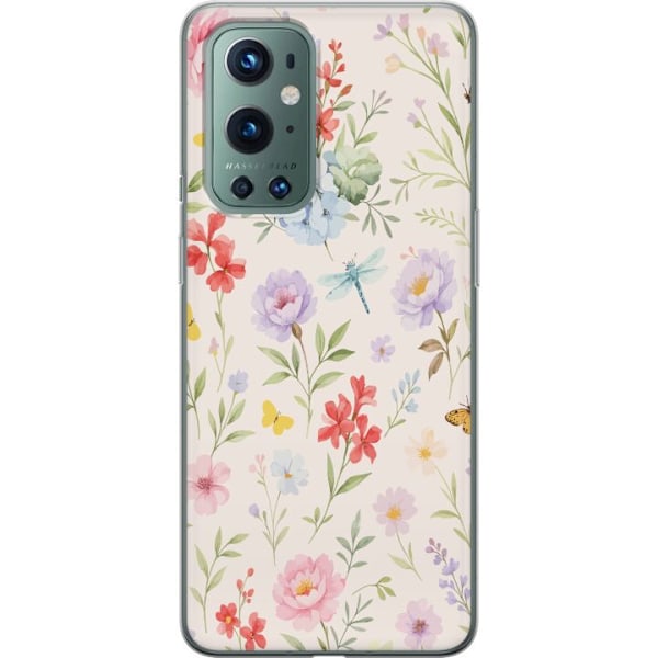 OnePlus 9 Pro Gjennomsiktig deksel Blomster