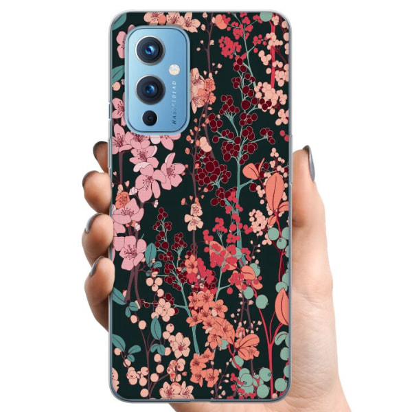 OnePlus 9 TPU Mobilcover Blomster