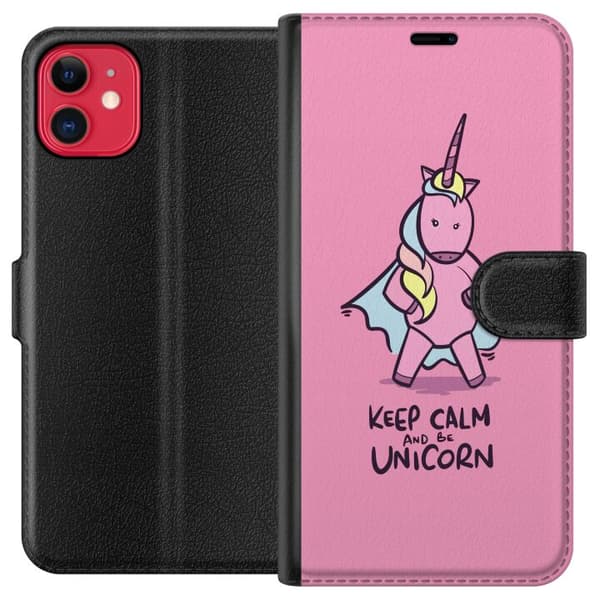 Kompatibel Tegnebogsetui til Apple iPhone 11 Hold Ro Enhjørning
